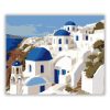 Santorini Fehér Házai és Kék Kupolái - Számfestő.hu