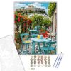 Athéni Kávézó Terasza az Akropolisz Kilátásával - számfestő készlet - Számfestő.hu - 40×50cm - keretre feszítve