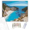 Navagio Beach Zakynthos - számfestő készlet - Számfestő.hu - 50×60cm - keret nélkül