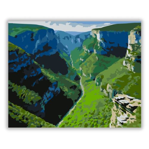 Vikos-kanyon Panoráma - számfestő készlet - Számfestő.hu