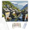 Zagori Hegyi Falu és Kőhíd - számfestő készlet - Számfestő.hu - 40×50cm - keretre feszítve