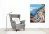 Amalfi-parti Kilátás - számfestő készlet - Számfestő.hu - 40×50cm - keret nélkül
