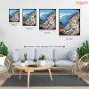Amalfi-parti Kilátás - számfestő készlet - Számfestő.hu - 40×50cm - Keret nélkül