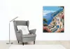 Amalfi-parti Kilátás - számfestő készlet - Számfestő.hu - 40×50cm - Keret nélkül