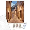 Matera Óvárosi Utcája - számfestő készlet - Számfestő.hu - 40×50cm - keretre feszítve