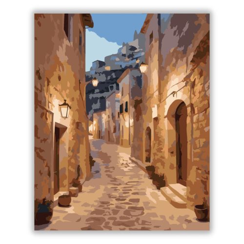 Matera Óvárosi Utcája - számfestő készlet - Számfestő.hu