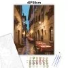 Firenzei Trattoria a Sikátorban - számfestő készlet - Számfestő.hu - 40×50cm - Keret nélkül