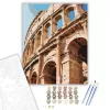 Római Colosseum Közelről - számfestő készlet - Számfestő.hu - 60×70cm - keretre feszítve