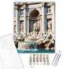 Római Trevi-kút - számfestő készlet - Számfestő.hu - 50×60cm - keretre feszítve