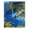 Capri Szigetének Madártávlatból - számfestő készlet - Számfestő.hu - 40×50cm - Keret nélkül