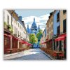 Montmartre-i Utcakép és Sacré-Cœur - Számfestő.hu