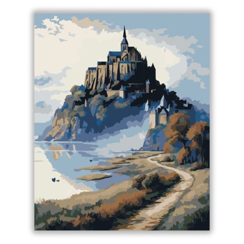 Mont Saint-Michel Ködös Reggel - Számfestő.hu