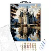 Château de Chambord - számfestő készlet - Számfestő.hu - 40×50cm - Keret nélkül