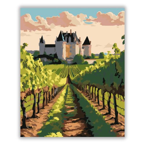 Loire-völgyi Szőlőskert Kastéllyal - Számfestő.hu
