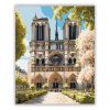 Notre-Dame Katedrális Tavaszi Virágzásban - Számfestő.hu