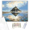 Mont Saint-Michel - számfestő készlet - Számfestő.hu - 50×60cm - keret nélkül