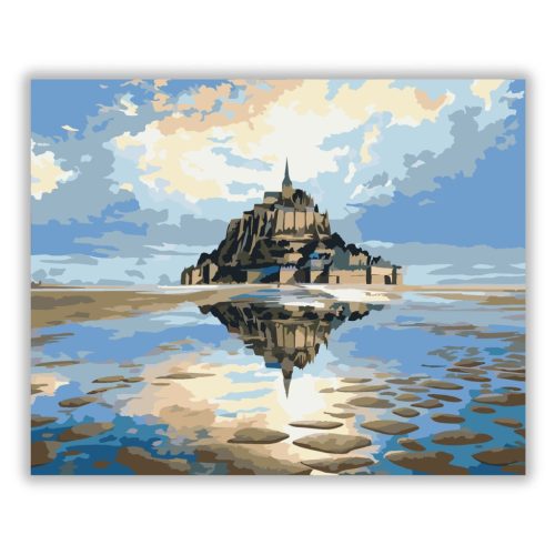 Mont Saint-Michel - számfestő készlet - Számfestő.hu