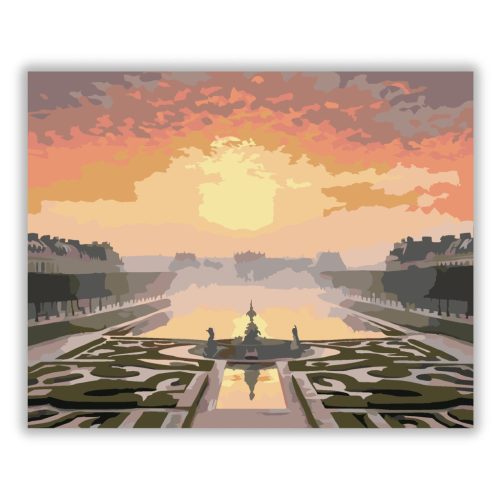 Versailles-i Palota Napfelkeltekor - Számfestő.hu