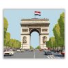 Diadalív és a Champs-Élysées - számfestő készlet - Számfestő.hu