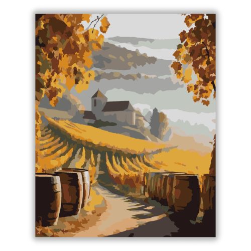 Tokaji Őszi Reggel - számfestő készlet - Számfestő.hu