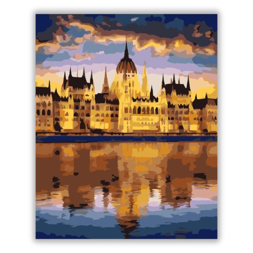 Parlament Éjszakai Fényekben - Számfestő.hu