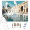Széchenyi Termálfürdő Nyári Reggelen - számfestő készlet - Számfestő.hu - 40×50cm - keret nélkül