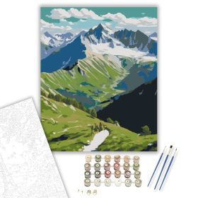 Pireneusok Hegyi Ösvény - számfestő készlet - Számfestő.hu - 40×50cm - keret nélkül