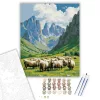 Picos de Europa Hegyi Táj - számfestő készlet - Számfestő.hu - 40×50cm - keret nélkül