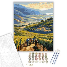 La Rioja Szőlőbetakarítás - számfestő készlet - Számfestő.hu - 40×50cm - keret nélkül
