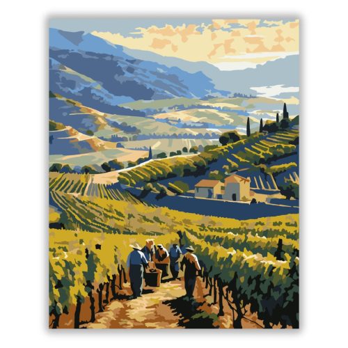 La Rioja Szőlőbetakarítás - Számfestő.hu