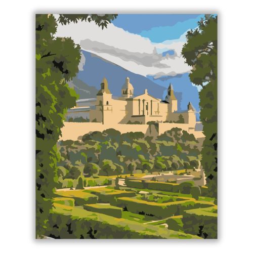 El Escorial Monostor - számfestő készlet - Számfestő.hu