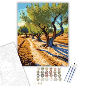 Andalúziai Olajfaliget - számfestő készlet - Számfestő.hu - 40×50cm - keret nélkül