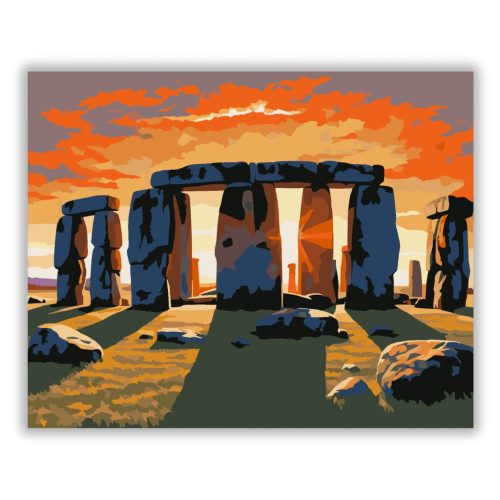 Stonehenge Naplementében - számfestő készlet - Számfestő.hu
