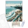 Brighton Tengerparti Látkép - számfestő készlet - Számfestő.hu - 40×50cm - keretre feszítve