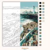 Brighton Tengerparti Látkép - számfestő készlet - Számfestő.hu - 40×50cm - Keret nélkül