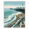 Brighton Tengerparti Látkép - számfestő készlet - Számfestő.hu - 40×50cm - Keret nélkül