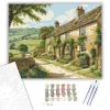 Cotswolds Falusi Táj - számfestő készlet - Számfestő.hu - 50×60cm - keret nélkül