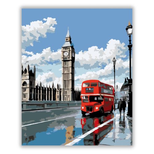 Big Ben és a Piros Busz - Számfestő.hu