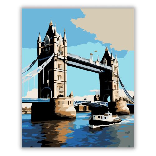 Tower Bridge Nyári Napon - Számfestő.hu
