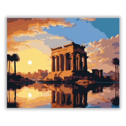 Kom Ombo Templom Naplementében - Számfestő.hu
