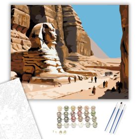 A Szfinx Monumentális Jelenléte - számfestő készlet - Számfestő.hu - 40×50cm - keret nélkül