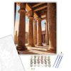 Karnak Templom Oszlopcsarnoka - számfestő készlet - Számfestő.hu - 50×60cm - keret nélkül