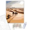 Karaván a Siwa Oázis felé - számfestő készlet - Számfestő.hu - 80×100cm - keretre feszítve