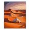 Berber Sátrak a Szahara Homokdűnéin - számfestő készlet - Számfestő.hu - 40×50cm - Keret nélkül
