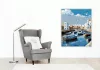 Essaouira Kikötője Kék Halászhajókkal - számfestő készlet - Számfestő.hu - 50×60cm - keretre feszítve