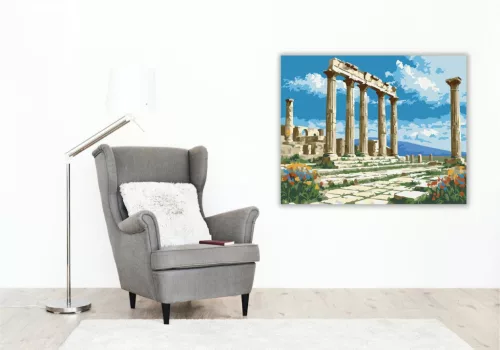 Volubilis Római Romjai - számfestő készlet - Számfestő.hu - 40×50cm - keret nélkül
