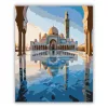 Hassan II mecset naplementében - számfestő készlet - Számfestő.hu - 40×50cm - Keret nélkül