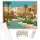 Draa Völgy Oázisa - számfestő készlet - Számfestő.hu - 80×100cm - keretre feszítve