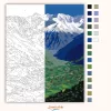 Atlasz-hegység Panoráma - számfestő készlet - Számfestő.hu - 40×50cm - Keret nélkül