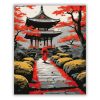 Őszi Japán Templom Kert - Számfestő.hu